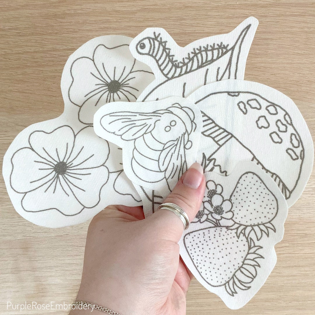 Spring Stick and Stitch Embroidery Transfers - Etsy