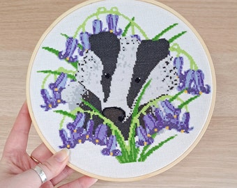 Bluebell The Badger Cross Stitch Kit