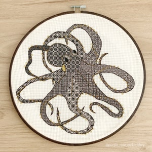 Tangles the Octopus PDF Embroidery Pattern