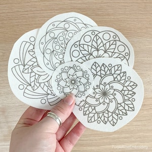 Mandala Stick And Stitch Embroidery Transfers