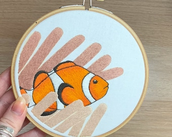Nibbles the Clownfish PDF Embroidery Pattern