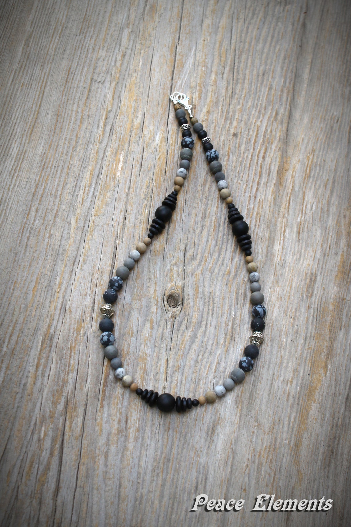 Casual jewelry for men / earthy necklace / masculine necklace Etsy