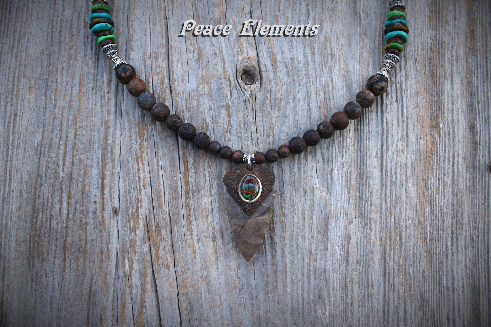 Arrowhead Necklace / Mens Arrowhead Jewelry / Opal Arrowhead / Etsy