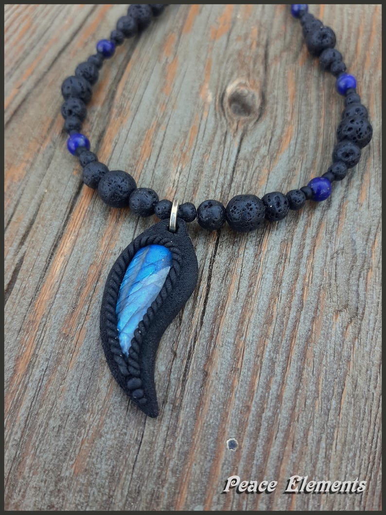 Labradorite Necklace for Men / Mens Gift Ideas / Christmas Gift for