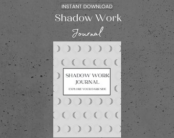 Diario de trabajo en la sombra imprimible, indicaciones de trabajo en la sombra, libro de trabajo en la sombra, cuidado personal