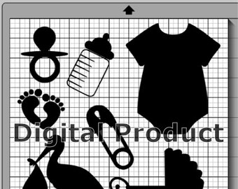silhouette cameo baby shower ideas
