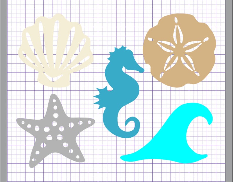 Download Beach Silhouette Collection SVG eps pdf png svg studio3 | Etsy