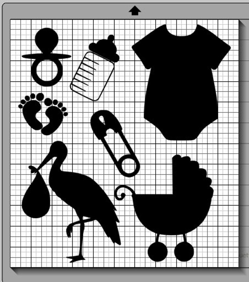 Baby Shower SVG eps pdf png svg studio3 file types Baby Etsy