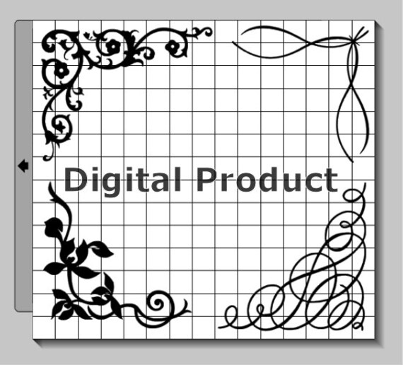 Scrollwork Corner Brackets Svg Eps Pdf Png Svg Studio3 Etsy