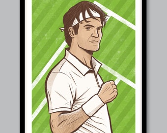 ロジャー・フェデラー ポスター ウィンブルドン テニス 写真プリント