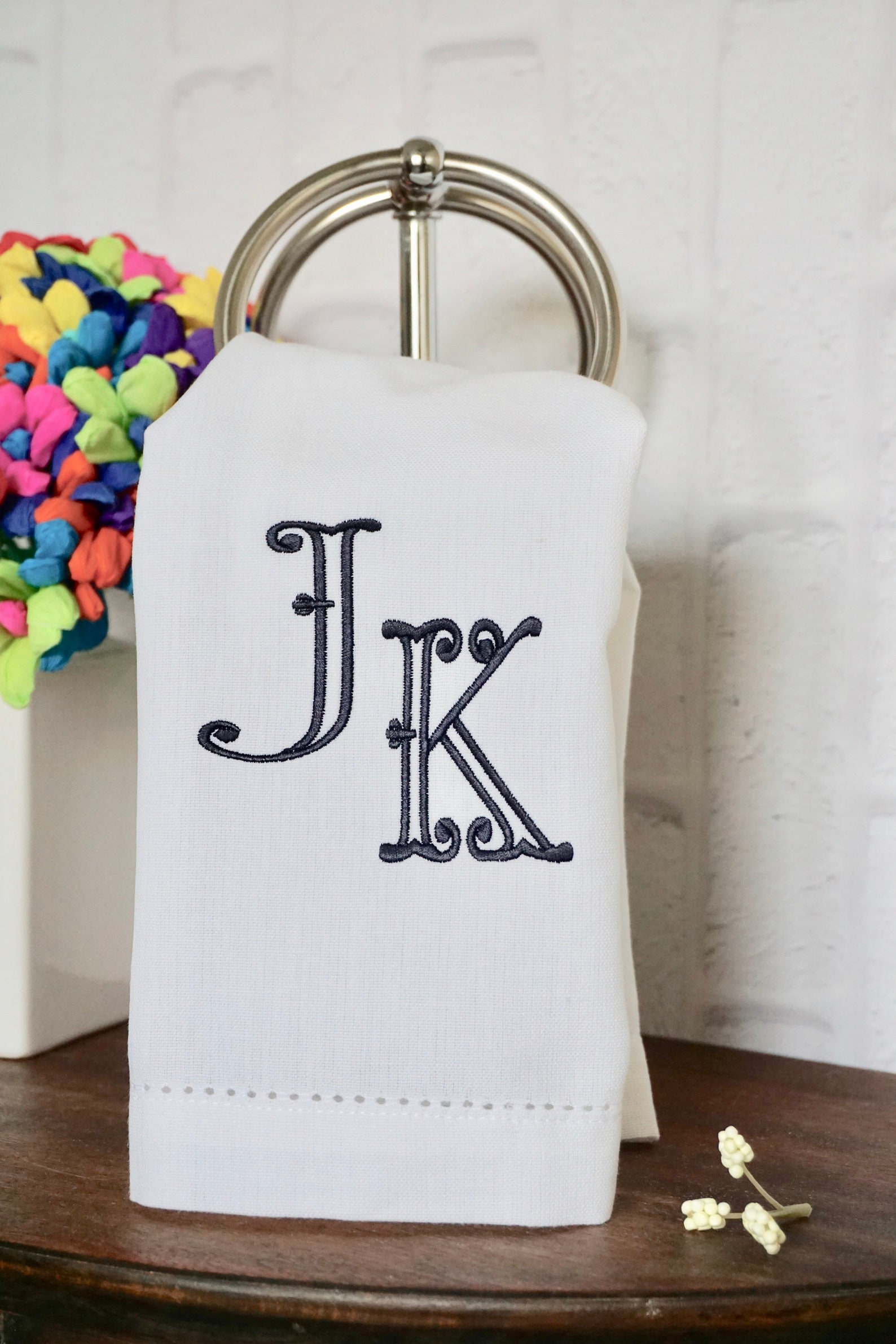 Fingertip Towel Powder Room Towels Linen Bathroom Towels Etsy