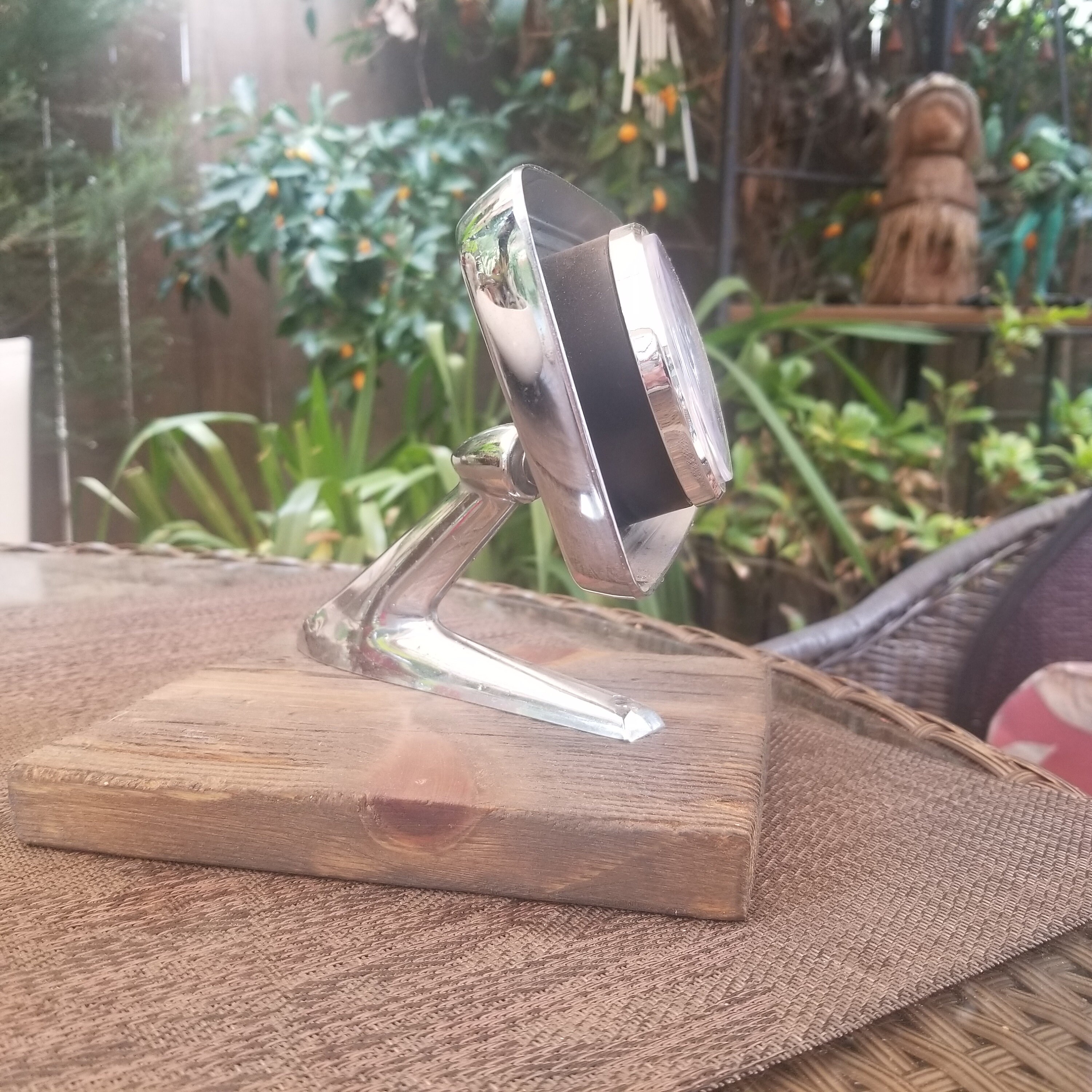 Vintage Car Mirror Clock Etsy