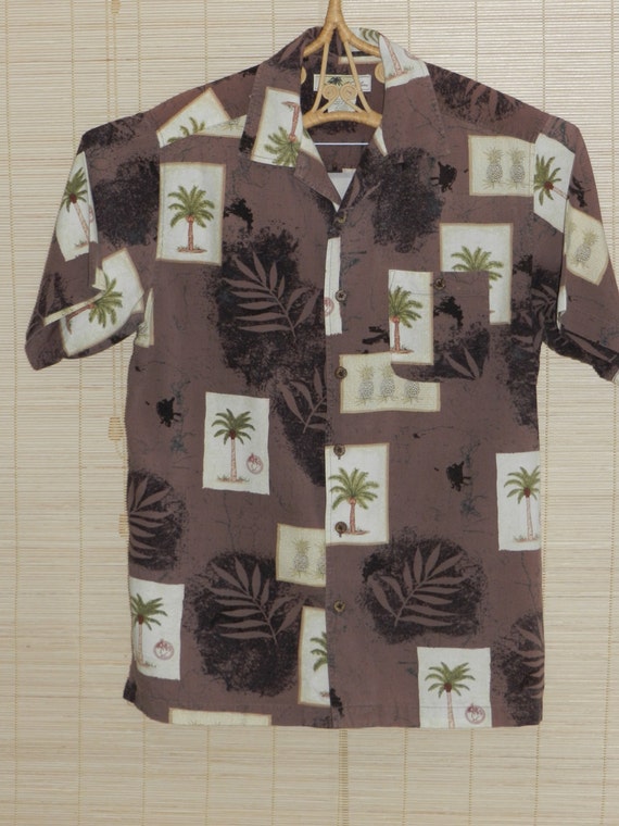 Hawaiian shirt, mens hawaiian shirt, vintage, trop
