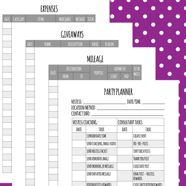 Simple Direct Sales Planner 8.5" x 5.5"