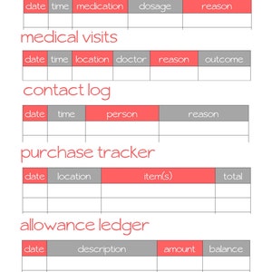 Full Planner Set - Coral