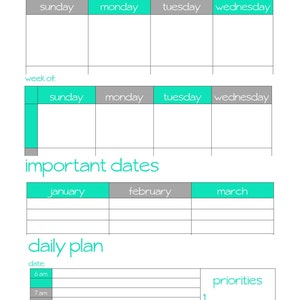 General Planner - Turquoise