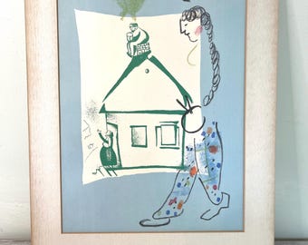 シャガール「私と村」リトグラフ（額なし） - Etsy 日本