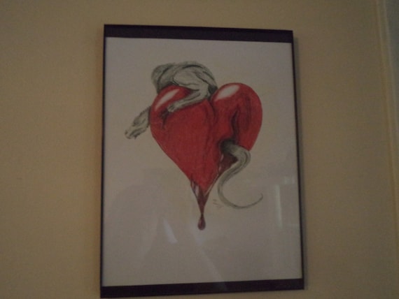 Heart Wyrm Bleeding Heart Color Drawing Colored Pencil Etsy Heart Wyrm Bleeding Heart Color Drawing Colored Pencil Etsy