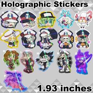 Holo Trainer & Monster Stickers (1.93 Inches)