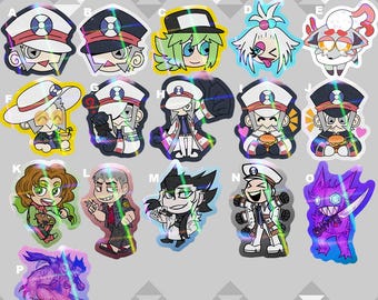 Holo Trainer & Monster Stickers (1.93 Inches)