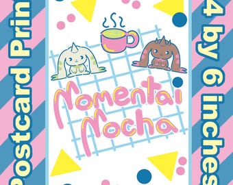 Terriermon & Lopmon Mocha Bunny Postcard Print