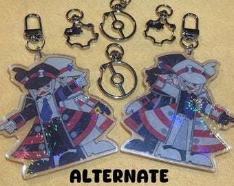 Double Sided Ingo & Emmet 3" Keychain with Holographic Finish
