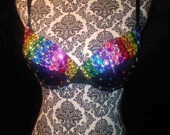 rainbow pig bra