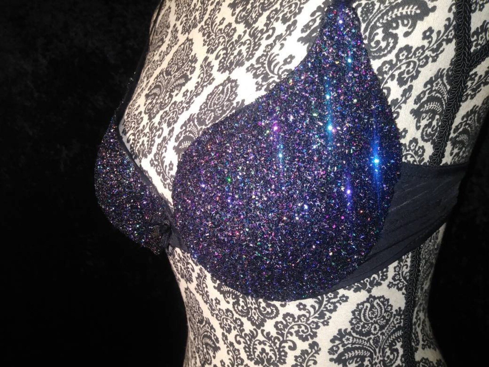 Space Glitter Bra EDC Bra Festival Bra Glitter Rave Bra Etsy