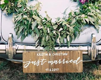 BANNER MATRIMONIO SPOSA CON SCRITTA HERE COMES THE BRIDE IN JUTA 41 X 51 Cm Bnp1 008