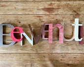 Custom wooden letter Initials and names Wedding guest book table, sweet table, grooms 39 table decor