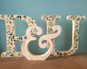 104 Lettres En Bois A-Z - 15 Mm - Pour Loisirs Créatifs Et Déco