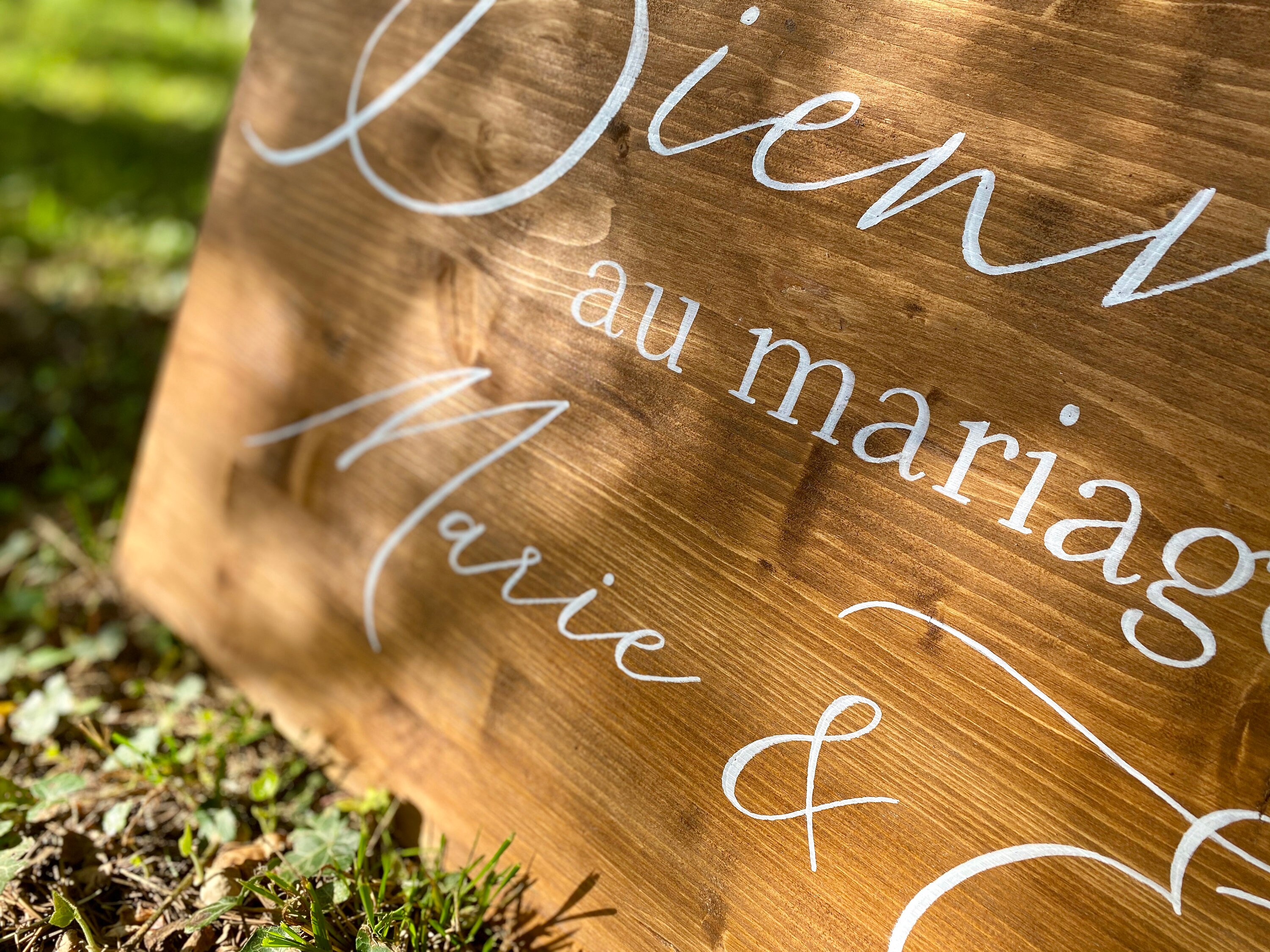 Targa in legno Benvenuti al nostro matrimonio | Etsy