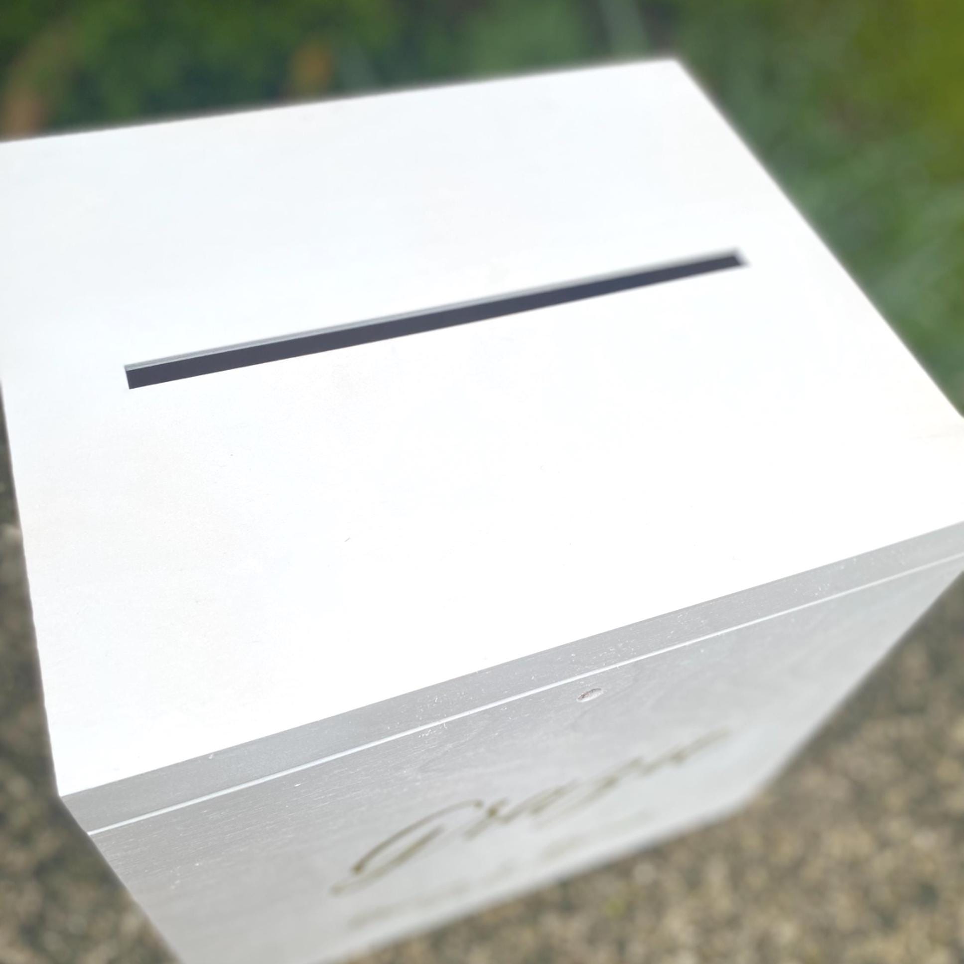 DECORAZIONE ORO SCATOLA Per Carte In Legno Scintillante Porta Regalo