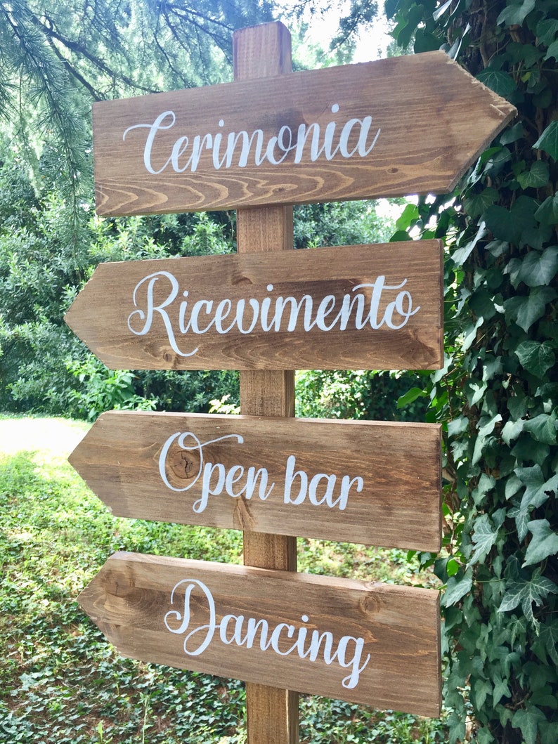Lettere decorative per nomi in legno massello naturale, per