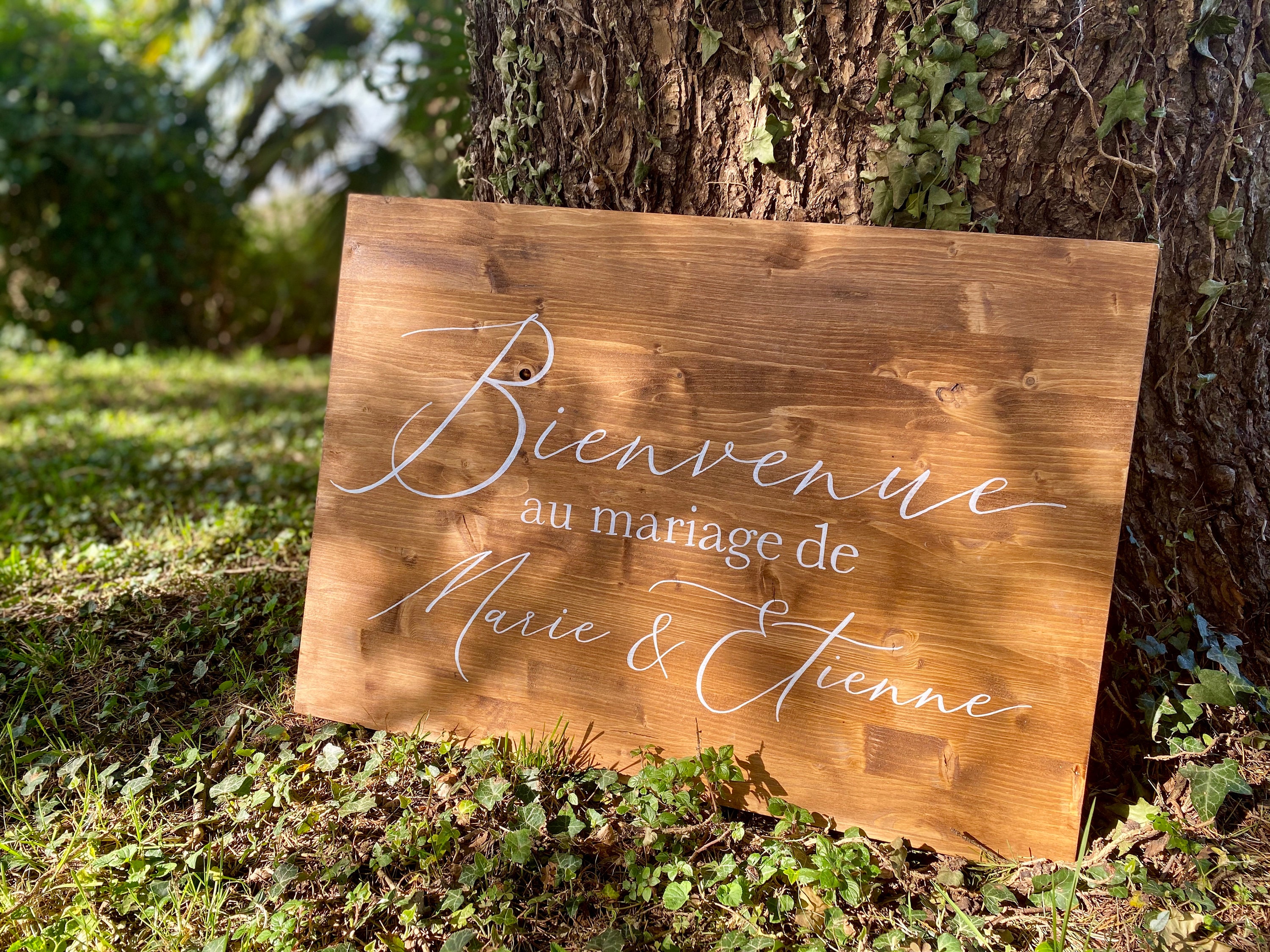 Targa in legno Benvenuti al nostro matrimonio | Etsy