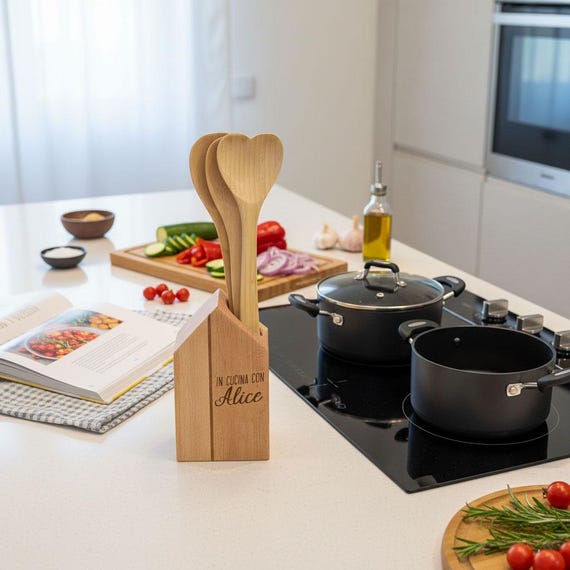 GLOBLELAND 6 Pz Girasoli Utensili Da Cucina In Bambù Set di Cucchiai Da Cucina In Legno Inciso Set di Spatole di Bambù Da Cucina Da Intaglio Cucchiaio Da Cucina In Legno per Cucina Divertimento Regalo