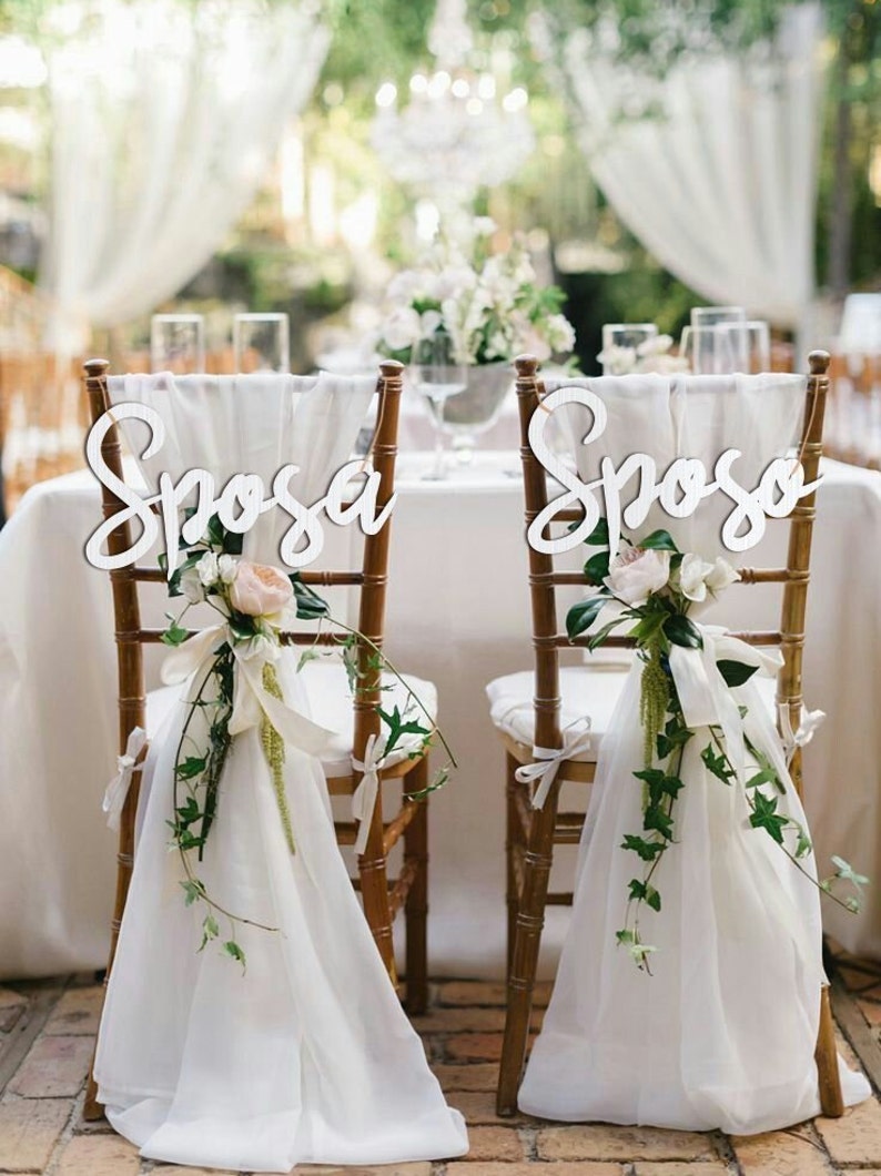 Custom Wedding Chairs Decoration Bride And Groom Chairs Laser Cut Wooden Calligraphic Script Mr Mrs Signs