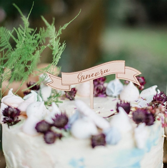 Topper per battesimo [scrittura a mano] per la torta di battesimo – legno –  battesimo decorazione torta battesimo ragazza cake topper battesimo  decorazione torta decorazione torta torta decorazione : :  Alimentari e