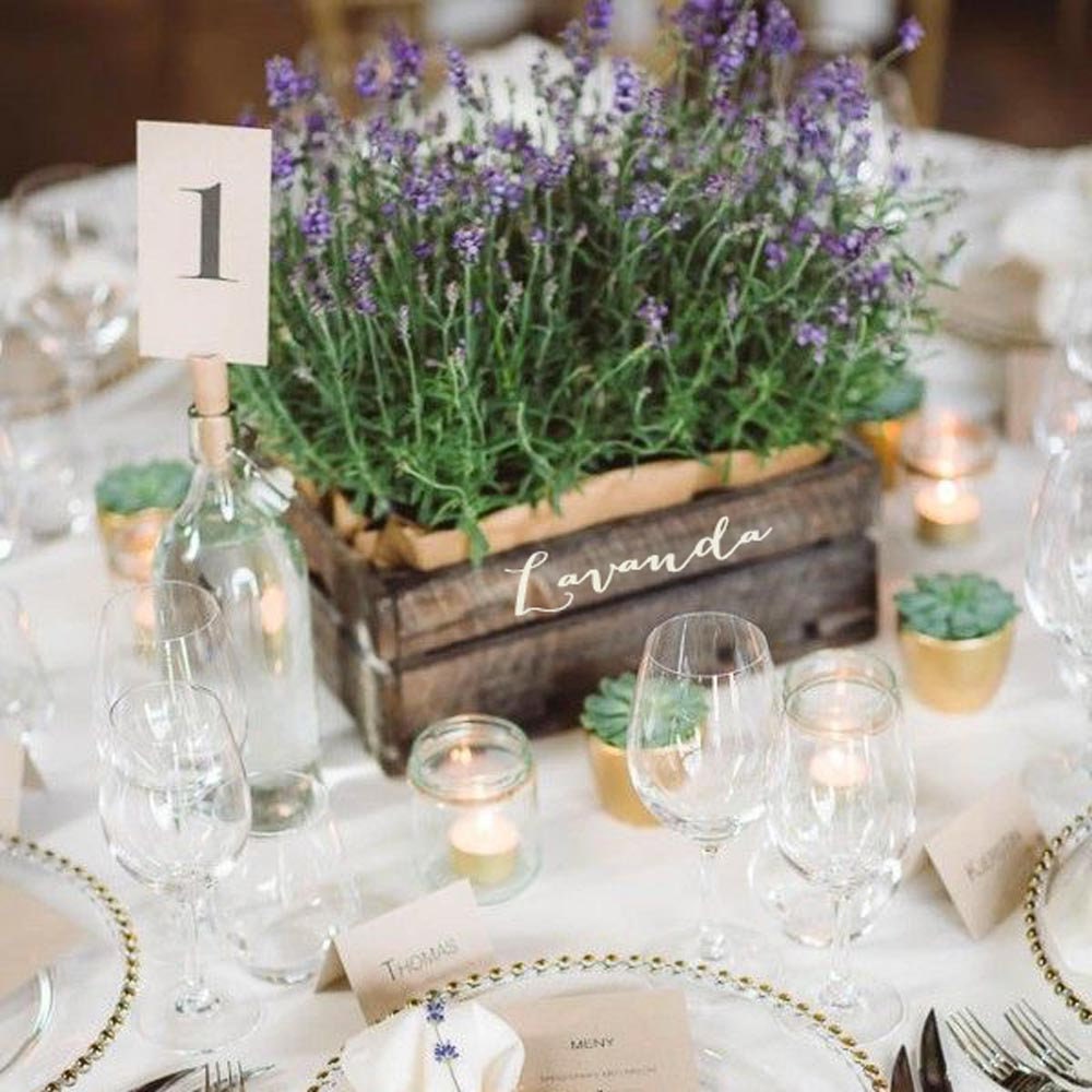 Rustic Wooden Crate Box / Custom Wedding Table Centerpiece / Wood Box With  Personalized Calligraphic Text / Wedding Table Numbers -  Finland