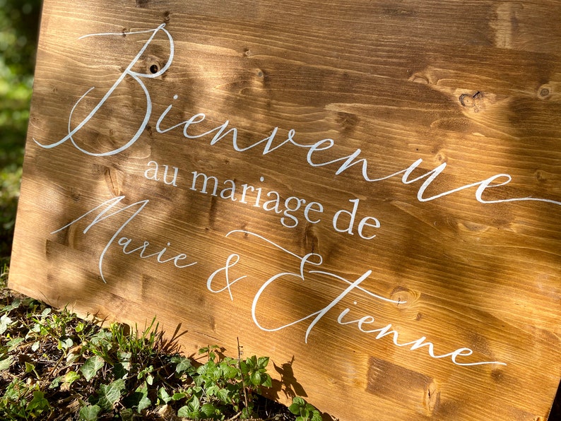 Targa in legno Benvenuti al nostro matrimonio - Etsy Italia