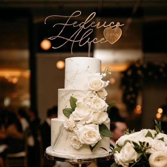 Décoration de gâteau de mariage, décoration de gâteau, décoration de Mr
