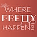 WherePrettyHappens store logo