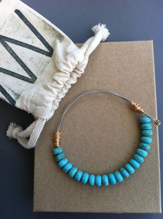 Items similar to Guitar string bangle, guitar string bracelet, bracelet