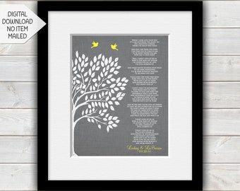 1st Anniversary Gift, Jason Mraz, "I Won't Give Up", Wedding Gift, Lyrics to "I Won't Give Up" First Dance Song, Digital Download Print