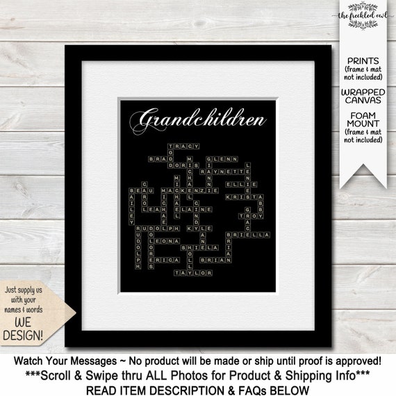 Genealogy Chart Crossword