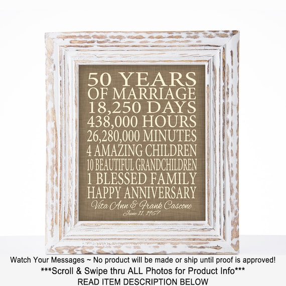 50 year anniversary gift for wife