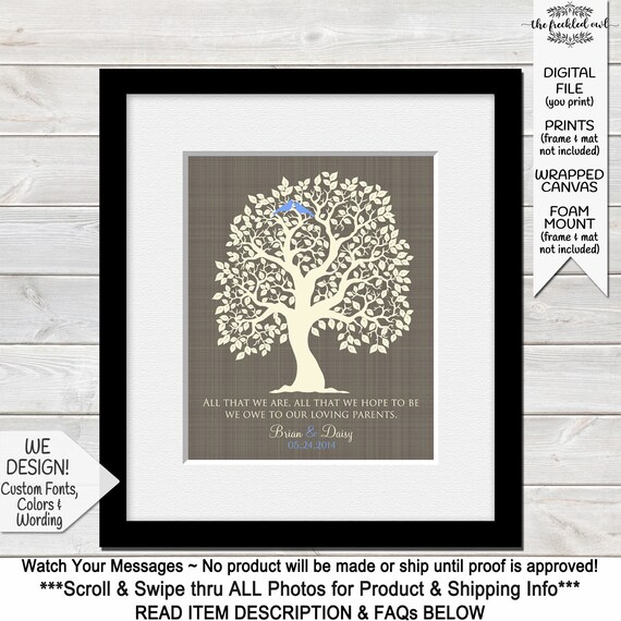 etsy parent wedding gifts