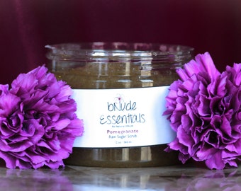 Raw Sugar Body Scrub - Pomergranate - 12 oz