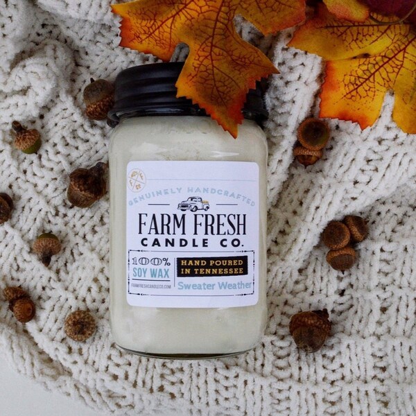 11 oz Sweater Weather Wood Wick Candle main image 1
