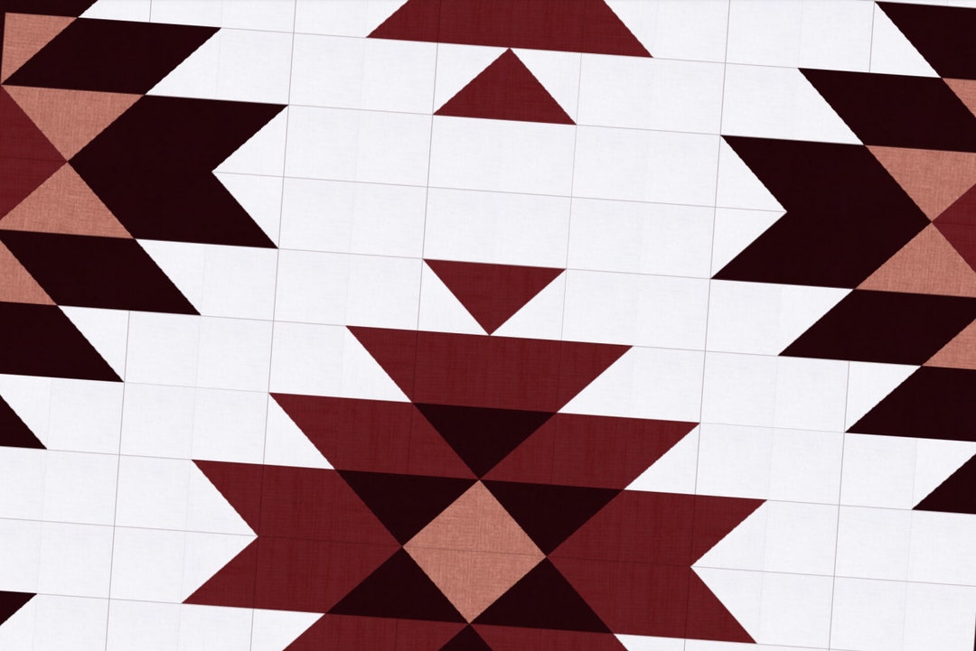 Aztec Quilt queen Size Etsy